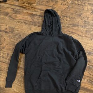 Champion Black Pullover Hoodie Sweatshirt